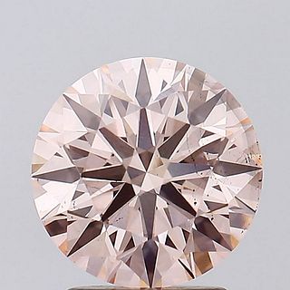 2.29 ct, Pink/SI1, Round cut IGI Graded Lab Grown Diamond