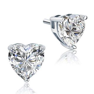 6.82 carat diamond pair, Heart cut Diamonds GIA Graded       