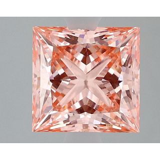 2.02 ct, Vivid Pink/VS1, Princess cut IGI Graded Lab Grown Diamond