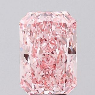 5.23 ct, Vivid Pink/VS2, Radiant cut IGI Graded Lab Grown Diamond