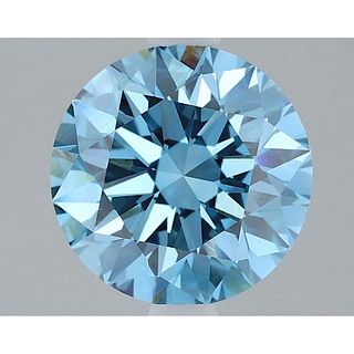 2.07 ct, Vivid Blue/VVS2, Round cut IGI Graded Lab Grown Diamond