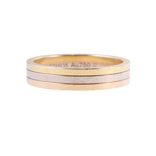 Cartier Trinity 18k Tri Color Gold Band Ring