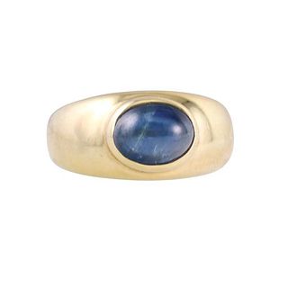 Tiffany &amp; Co 18k Gold Sapphire Cabochon Ring