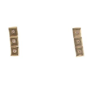 H. Stern 18k Gold Diamond Earrings
