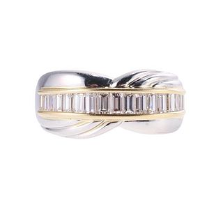 Platinum 18k Gold Diamond Ring