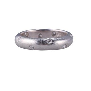 Tiffany &amp; Co Etoile Platinum Diamond Band Ring