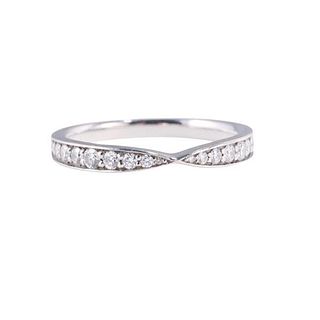 Tiffany &amp; Co Platinum Diamond Band Ring
