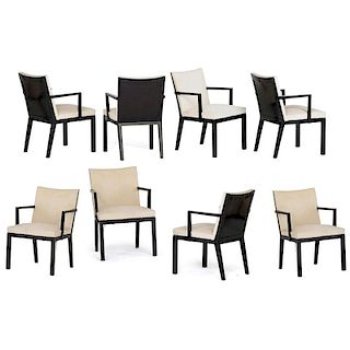 EDWARD WORMLEY; DUNBAR Eight dining chairs
