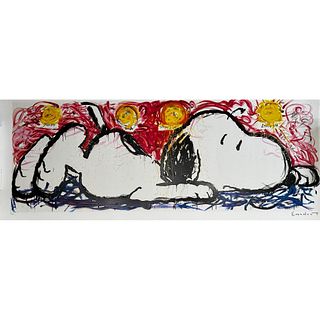 Tom Everhart (American) 1952 Lithograph No Way Out, signed