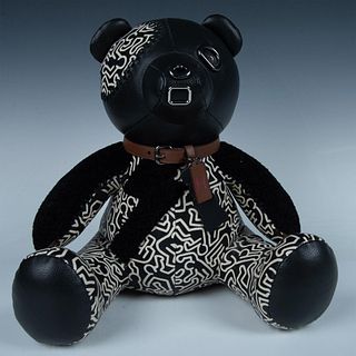 Coach Keith Haring Collaboration Plush Leather Teddy Bear