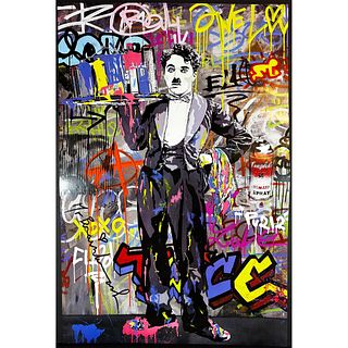 Mr. Brainwash (b. 1966) Poster, Untitled Plate Signed