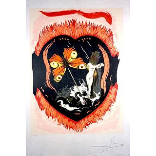 Salvador Dali (Spanish, 1904-1989) Lithograph Triumph of Love Le Triomphe, signed