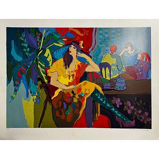 Isaac Maimon (Israel) 1951 Serigraph Table for One, signed