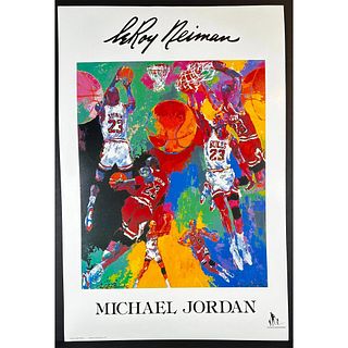 Leroy Neiman (1921-2012) Poster, Michael Jordan, Not Signed