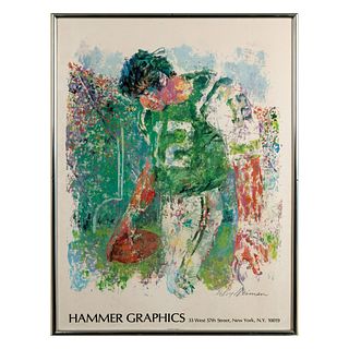 Leroy Neiman, Large Poster on Paper, Miami Superbowl 1969