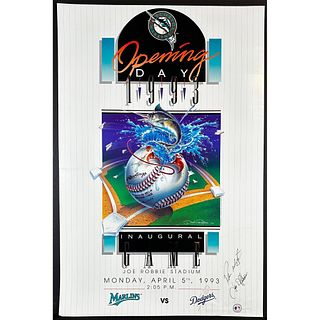 Florida Marlins Opening Day Inaugural Game 1993 Poster