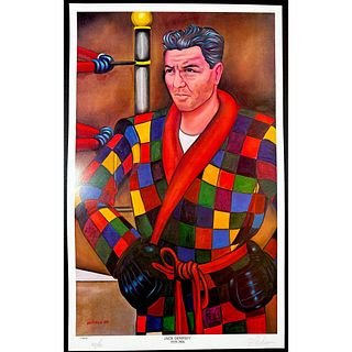 Ferdie Pacheco (1927-2017), Poster, Jack Dempsey, signed