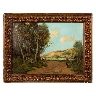 Blanchon, Original Oil on Board, French Landscape, Signed