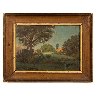 Vicente Gil, Original Oil on Board, Landscape, Signed
