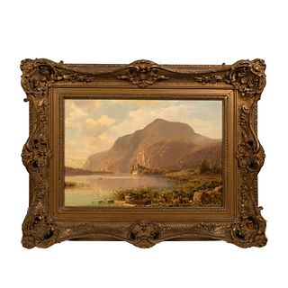 Adolf Chwala, Original Oil on Wood Board, Landscape, Signed