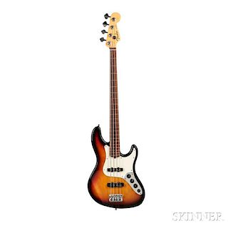 Fender American Deluxe Jazz Bass Fretless Electric Bass Guitar, 1998