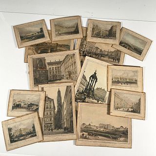 14pc Early 19th Century Austrian Engraved Prints