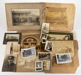 ASSORTED ANTIQUE AND VINTAGE MUSIC / OCCUPATIONAL PHOTOGRAPHS, LOT OF 21