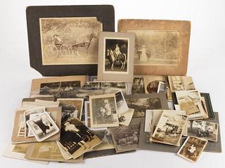 ASSORTED ANTIQUE AND VINTAGE ANIMAL PHOTOGRAPHS, UNCOUNTED LOT