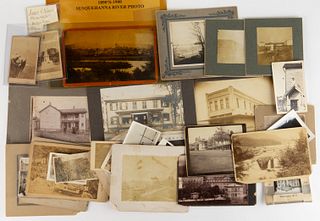 ASSORTED ANTIQUE AND VINTAGE TRAVEL / STRUCTURES CDV / PHOTOGRAPHS, UNCOUNTED LOT