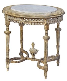 Continental Louis XVI Style Painted Table