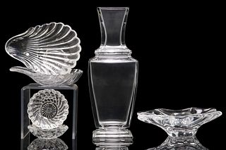 (6) FRENCH BACCARAT CRYSTAL TABLE ARTICLES