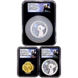 2023 China Moon Panda [3 Coin] NGC PF70 UC FDI Set