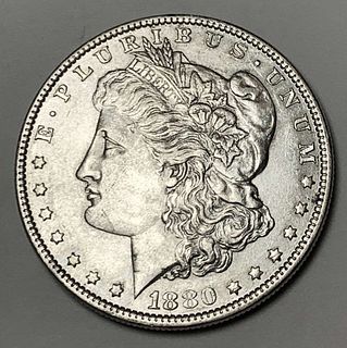 1880-O Morgan Silver Dollar AU58