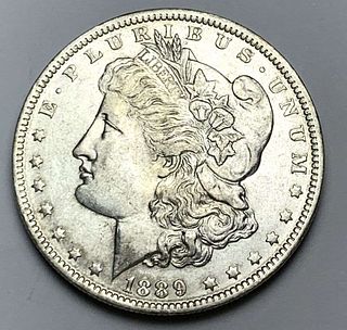 1889-O Morgan Silver Dollar AU58