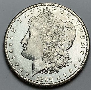 1890-S Morgan Silver Dollar MS63