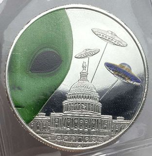 Aliens Have Landed 1 ozt .999 Silver