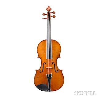 German Violin, Albin L. Paulus, Jr., Markneukirchen, bearing the maker's label, length of back 358 mm.