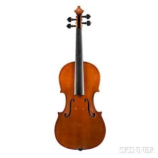 Violin, labeled Kempa Franciszek/Lubin - Leg. Anno 1956., length of back 360 mm.