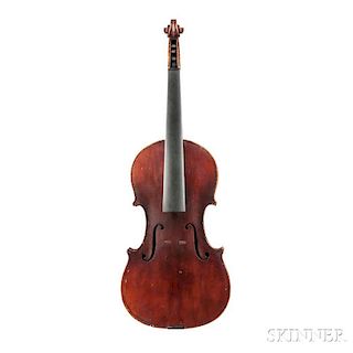 American Violin, Edward Kinney, Springfield, 1913, bearing the maker's label, length of back 356 mm.