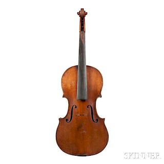 Violin, labeled Giovanni Fichera/fece in Napoli 1939, length of back 357 mm.