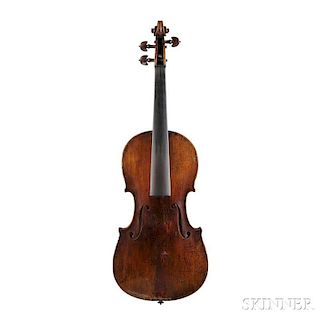 German Violin, labeled Georg Carl Kretzschmann/Violin-macher in Neukirchen 17__, length of back 355 mm, with W.E. Hill & Sons