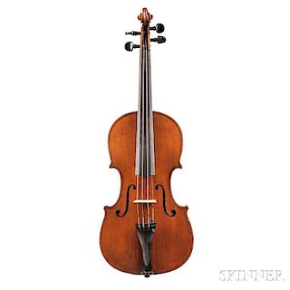Violin, c. 1900, labeled Gustav Methfessel fecit./Bernae Anno 1899, length of back 361 mm, with case.