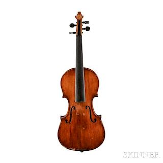 American Violin, labeled A.W. Van Dorston/maker, Jan, 1911., length of back 358 mm, with case.