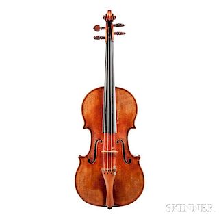 German Violin, Heinrich Th. Heberlein, Jr., 1957, no. 1008, bearing the maker's label, length of back 357 mm, with case and s