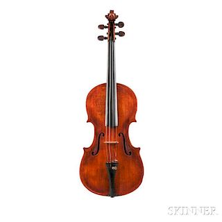 German Violin, c. 1850, labeled Alexander Gaglianus/me fecit Neapoli 1711, length of back 360 mm, with case.