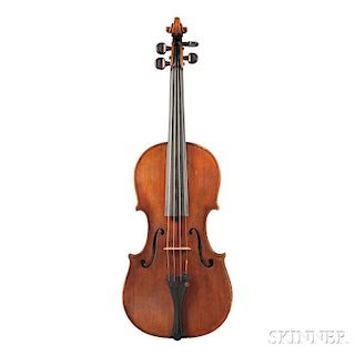 Violin, labeled VINCENTIUS POSTIGLIONE/Me Fecit Neapoli 1872, inscribed on the label (Giuseppe Guadagnius Copia)/V. Postiglio