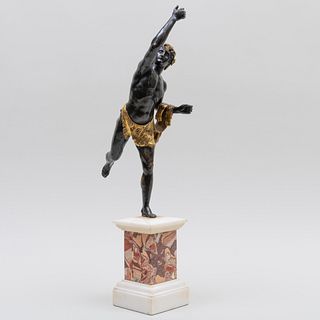 Continental Patinated and Gilt-Bronze Male Figure Emblematic of Autumn 