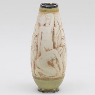 Sevres Art Deco Porcelain Vase by Leduc