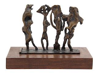 * Abbott Pattison, (American, 1916-1999), Untitled (Four Figures)