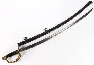 CIVIL WAR AMES MODEL 1860 LIGHT CAVALRY SABER AND SCABBARD